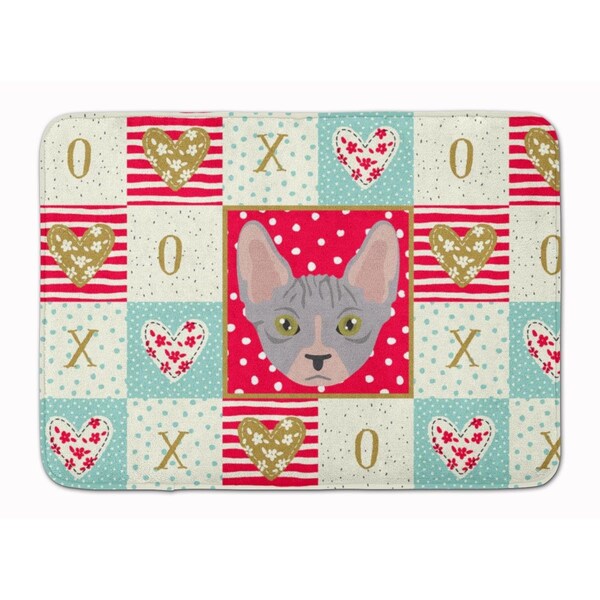 Carolines Treasures 19 x 27 in. Bambino Cat Love Machine Washable Memory Foam Mat CK5088RUG - main